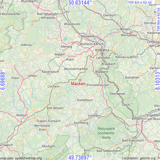 Macken on map