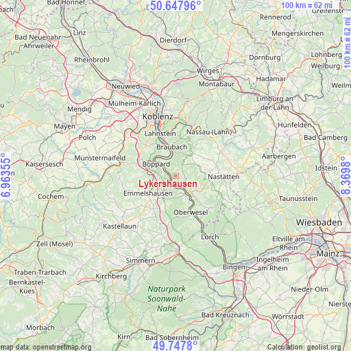 Lykershausen on map