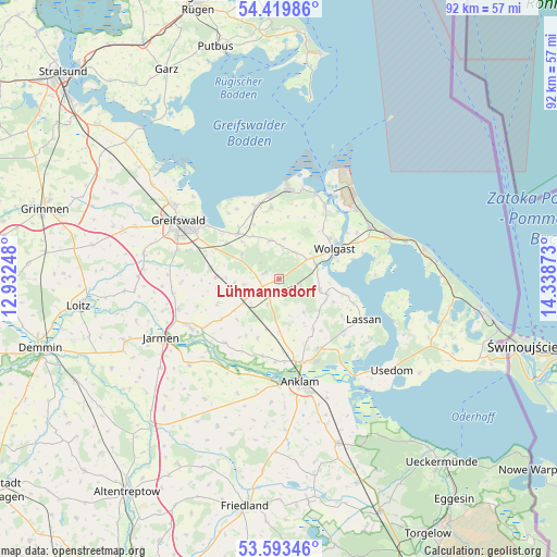 Lühmannsdorf on map