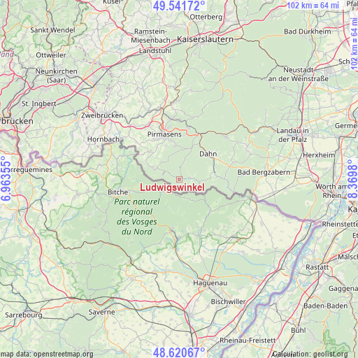 Ludwigswinkel on map