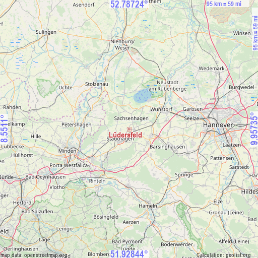 Lüdersfeld on map
