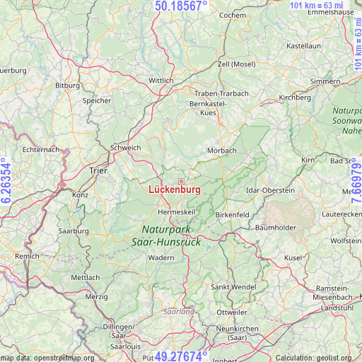 Lückenburg on map