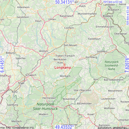 Longkamp on map