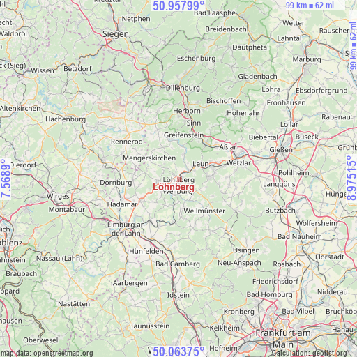 Löhnberg on map