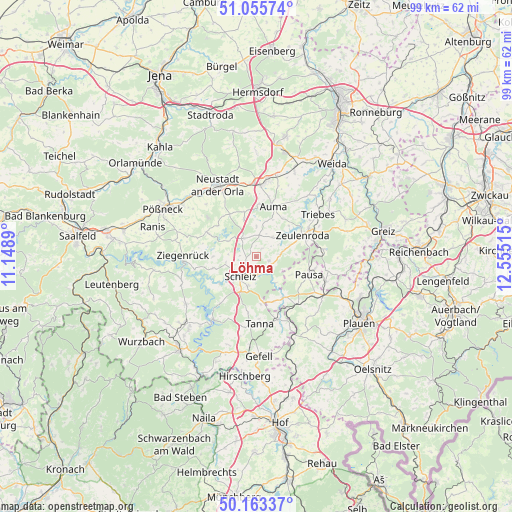 Löhma on map