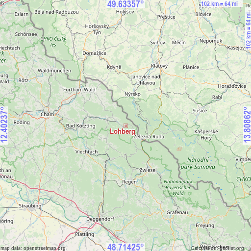 Lohberg on map