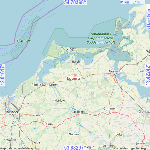 Löbnitz on map