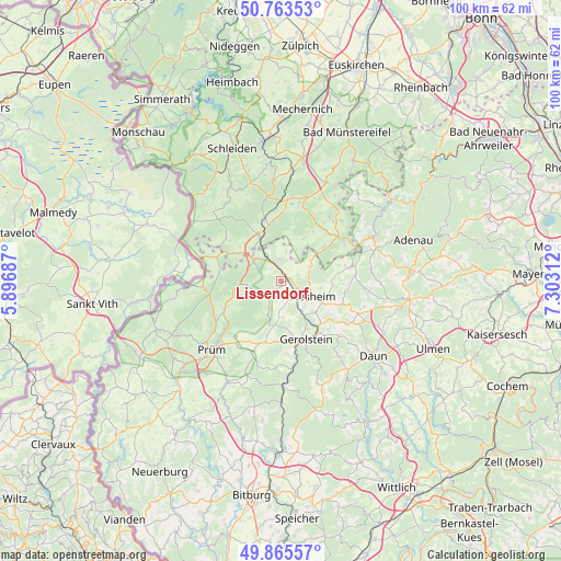 Lissendorf on map