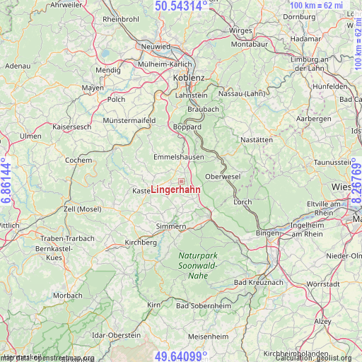 Lingerhahn on map