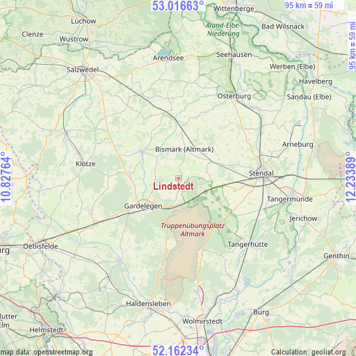 Lindstedt on map