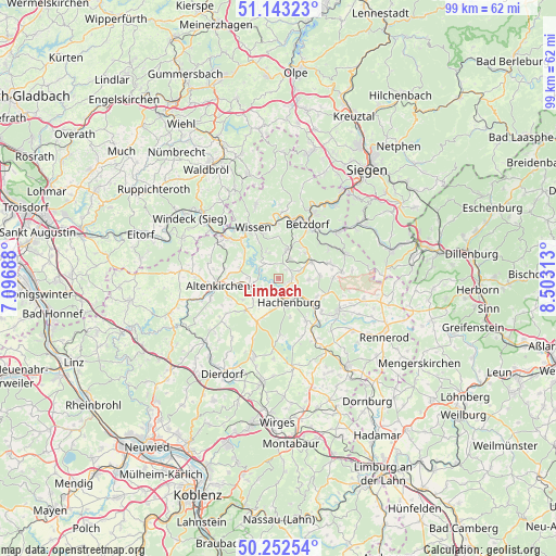 Limbach on map