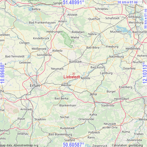 Liebstedt on map