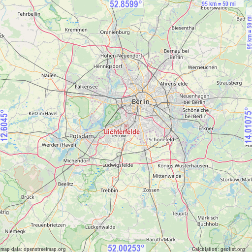 Lichterfelde on map