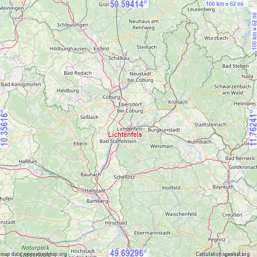 Lichtenfels on map