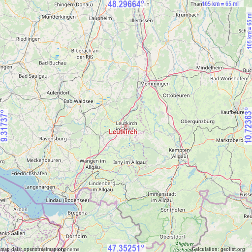 Leutkirch on map