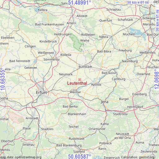 Leutenthal on map