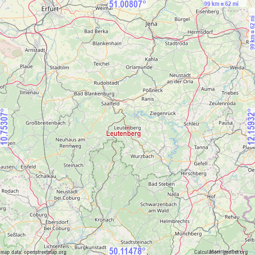 Leutenberg on map