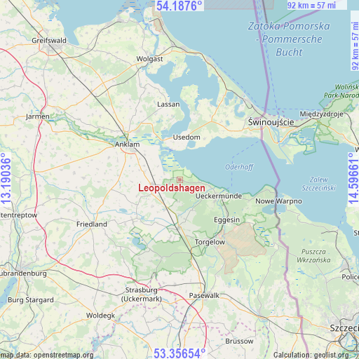 Leopoldshagen on map