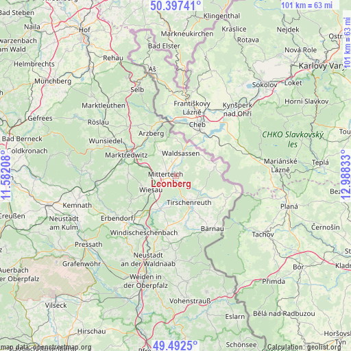 Leonberg on map
