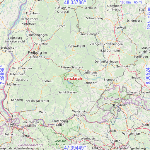 Lenzkirch on map