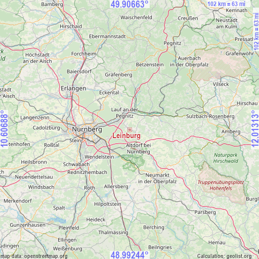 Leinburg on map