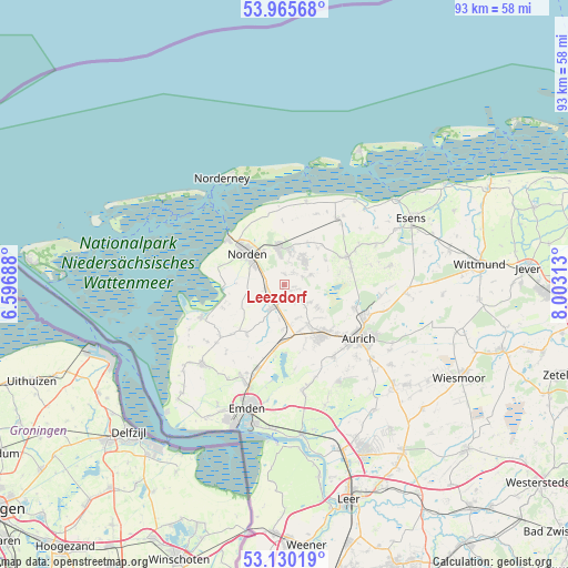 Leezdorf on map