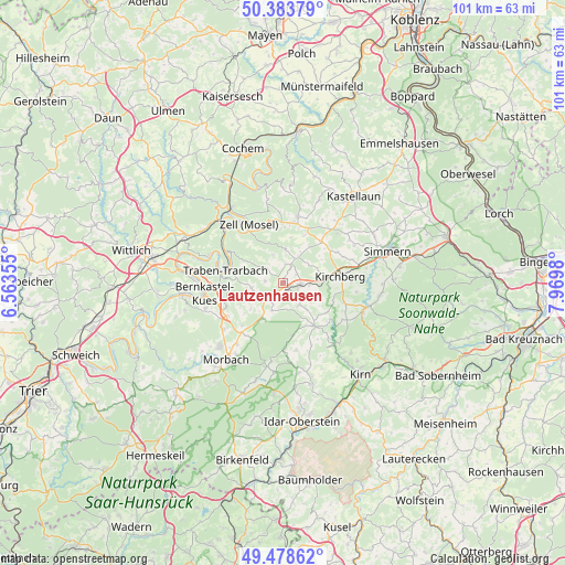Lautzenhausen on map