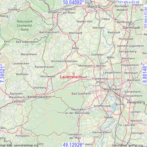 Lautersheim on map