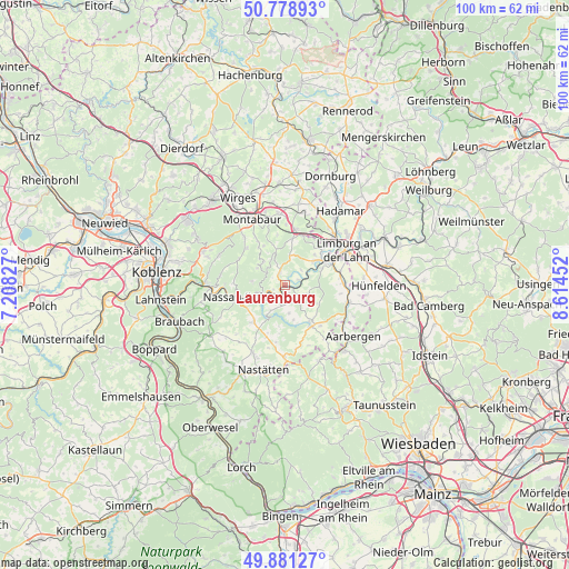 Laurenburg on map