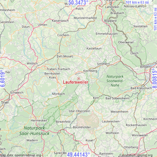 Laufersweiler on map