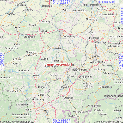 Langenwetzendorf on map
