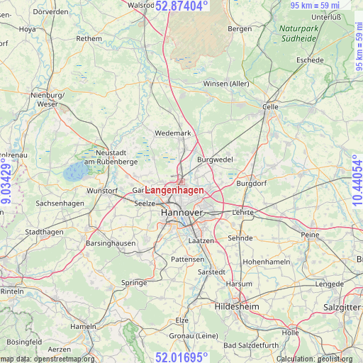 Langenhagen on map
