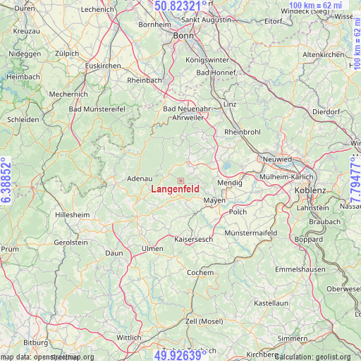 Langenfeld on map