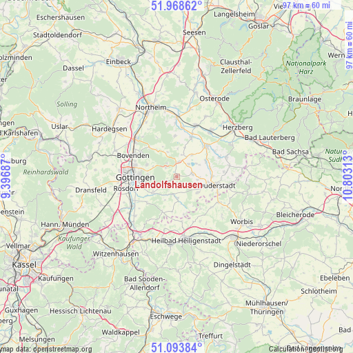 Landolfshausen on map