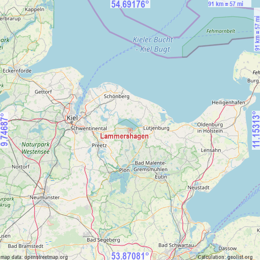 Lammershagen on map