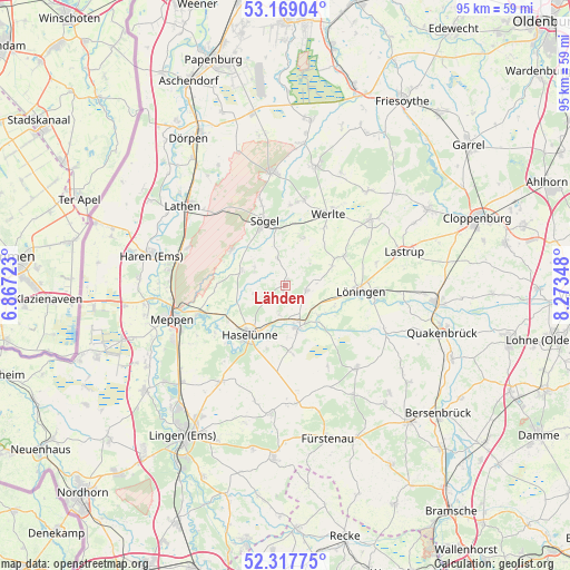 Lähden on map