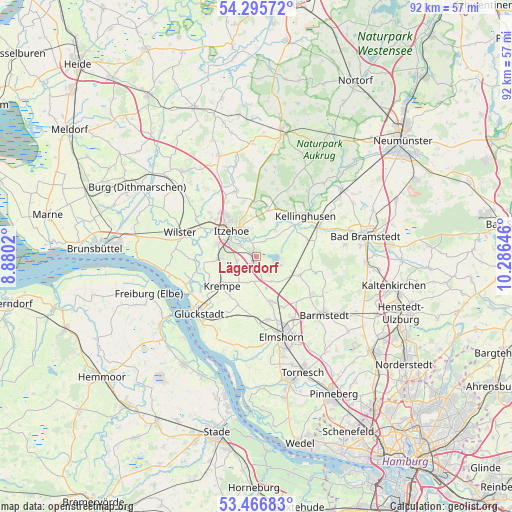 Lägerdorf on map