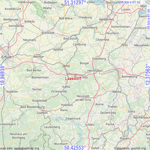 Laasdorf on map