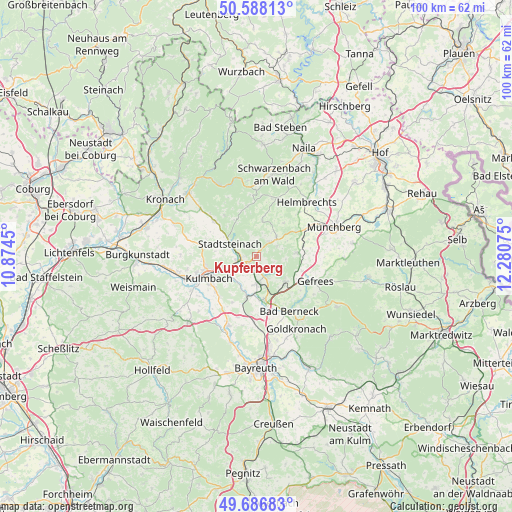 Kupferberg on map