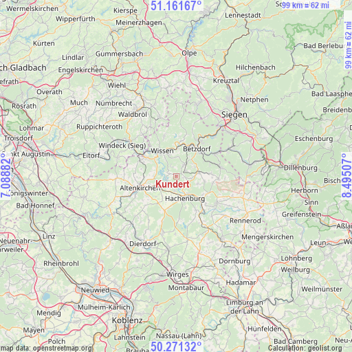 Kundert on map