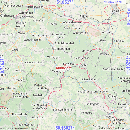 Kühndorf on map