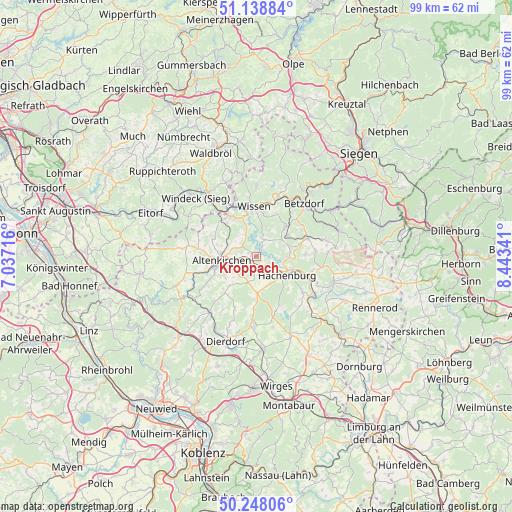 Kroppach on map