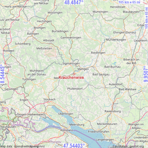 Krauchenwies on map