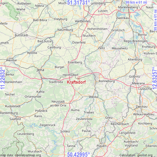 Kraftsdorf on map