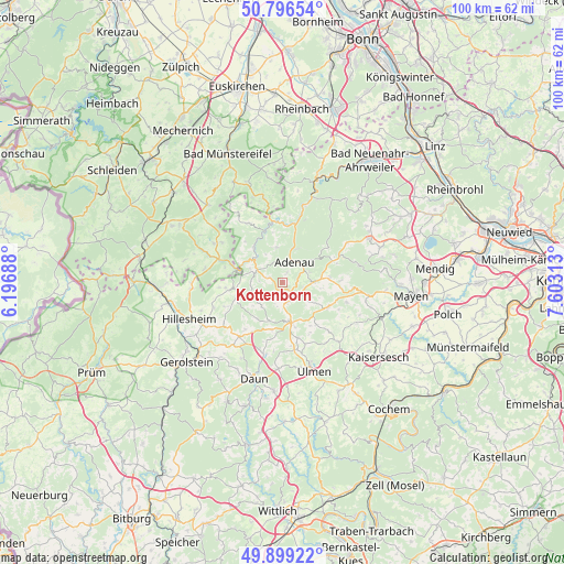 Kottenborn on map