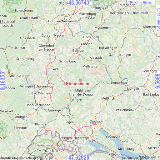 Königsheim on map