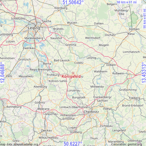 Königsfeld on map