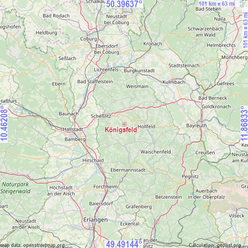 Königsfeld on map