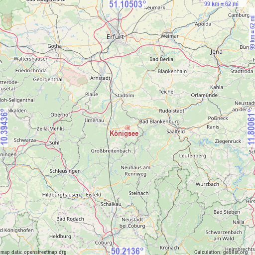 Königsee on map