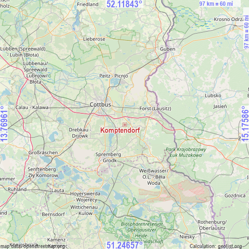 Komptendorf on map
